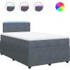 Box spring postel s matrací 120 x 200 cm samet [3290004] (Barva Světle šedá)