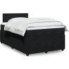 Box spring postel s matrací 120 x 200 cm samet [3290004] (Barva Světle šedá)