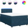 Box spring postel s matrací 120 x 200 cm samet [3290027] (Barva Růžová)