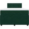 Box spring postel s matrací 120 x 200 cm samet [3290027] (Barva Růžová)
