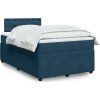 Box spring postel s matrací 120 x 200 cm samet [3290027] (Barva Růžová)