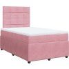 Box spring postel s matrací 120 x 200 cm samet [3292312] (Barva Černá)