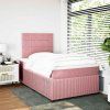 Box spring postel s matrací 120 x 200 cm samet [3292312] (Barva Černá)