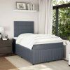 Box spring postel s matrací 120 x 200 cm samet [3292312] (Barva Černá)