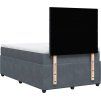 Box spring postel s matrací 120 x 200 cm samet [3292312] (Barva Černá)