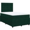 Box spring postel s matrací 120 x 200 cm samet [3292312] (Barva Černá)