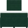 Box spring postel s matrací 120 x 200 cm samet [3292312] (Barva Černá)