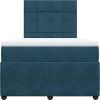 Box spring postel s matrací 120 x 200 cm samet [3292312] (Barva Černá)