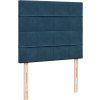 Box spring postel s matrací 120 x 200 cm samet [3292312] (Barva Černá)