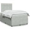 Box spring postel s matrací 120 x 200 cm samet [3292312] (Barva Černá)