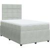 Box spring postel s matrací 120 x 200 cm samet [3292312] (Barva Černá)