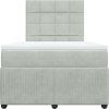 Box spring postel s matrací 120 x 200 cm samet [3292312] (Barva Černá)