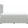 Box spring postel s matrací 120 x 200 cm samet [3292312] (Barva Černá)