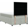 Box spring postel s matrací 120 x 200 cm samet [3292312] (Barva Černá)