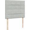 Box spring postel s matrací 120 x 200 cm samet [3292312] (Barva Černá)