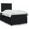 Box spring postel s matrací 120 x 200 cm samet [3292312] (Barva Černá)