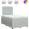 Box spring postel s matrací 120 x 200 cm samet [3294612] (Barva Černá)