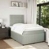 Box spring postel s matrací 120 x 200 cm samet [3294612] (Barva Černá)