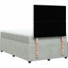 Box spring postel s matrací 120 x 200 cm samet [3294612] (Barva Černá)