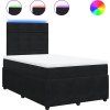 Box spring postel s matrací 120 x 200 cm samet [3294612] (Barva Černá)