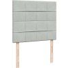 Box spring postel s matrací 120 x 200 cm samet [3294612] (Barva Černá)