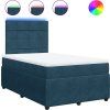 Box spring postel s matrací 120 x 200 cm samet [3294612] (Barva Černá)