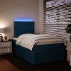 Box spring postel s matrací 120 x 200 cm samet [3294612] (Barva Černá)