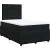 Box spring postel s matrací 120 x 200 cm samet [3294612] (Barva Černá)