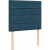Box spring postel s matrací 120 x 200 cm samet [3294612] (Barva Černá)