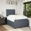Box spring postel s matrací 120 x 200 cm samet [3294612] (Barva Černá)