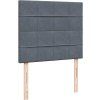 Box spring postel s matrací 120 x 200 cm samet [3294612] (Barva Černá)