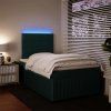 Box spring postel s matrací 120 x 200 cm samet [3294612] (Barva Černá)