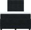 Box spring postel s matrací 120 x 200 cm samet [3294612] (Barva Černá)