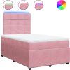 Box spring postel s matrací 120 x 200 cm samet [3294612] (Barva Černá)