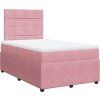 Box spring postel s matrací 120 x 200 cm samet [3294612] (Barva Černá)