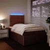 Box spring postel s matrací 120 x 200 cm samet [3294612] (Barva Černá)