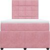 Box spring postel s matrací 120 x 200 cm samet [3294612] (Barva Černá)