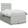 Box spring postel s matrací 120 x 200 cm samet [3294612] (Barva Černá)