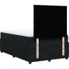 Box spring postel s matrací 120 x 200 cm samet [3294612] (Barva Černá)