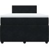Box spring postel s matrací 120 x 200 cm samet [3290014] (Barva Modrá)