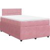 Box spring postel s matrací 120 x 200 cm samet [3290014] (Barva Modrá)