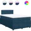 Box spring postel s matrací 120 x 200 cm samet [3290014] (Barva Modrá)