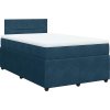 Box spring postel s matrací 120 x 200 cm samet [3290014] (Barva Modrá)