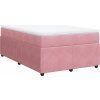 Box spring postel s matrací 120 x 200 cm samet [3285633] (Barva Tmavě šedá)