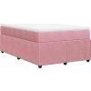 Box spring postel s matrací 120 x 200 cm samet [3285633] (Barva Tmavě šedá)
