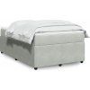 Box spring postel s matrací 120 x 200 cm samet [3285633] (Barva Tmavě šedá)