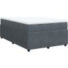 Box spring postel s matrací 120 x 200 cm samet [3285633] (Barva Tmavě šedá)
