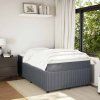Box spring postel s matrací 120 x 200 cm samet [3285633] (Barva Tmavě šedá)