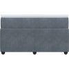Box spring postel s matrací 120 x 200 cm samet [3285633] (Barva Tmavě šedá)