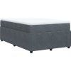Box spring postel s matrací 120 x 200 cm samet [3285633] (Barva Tmavě šedá)